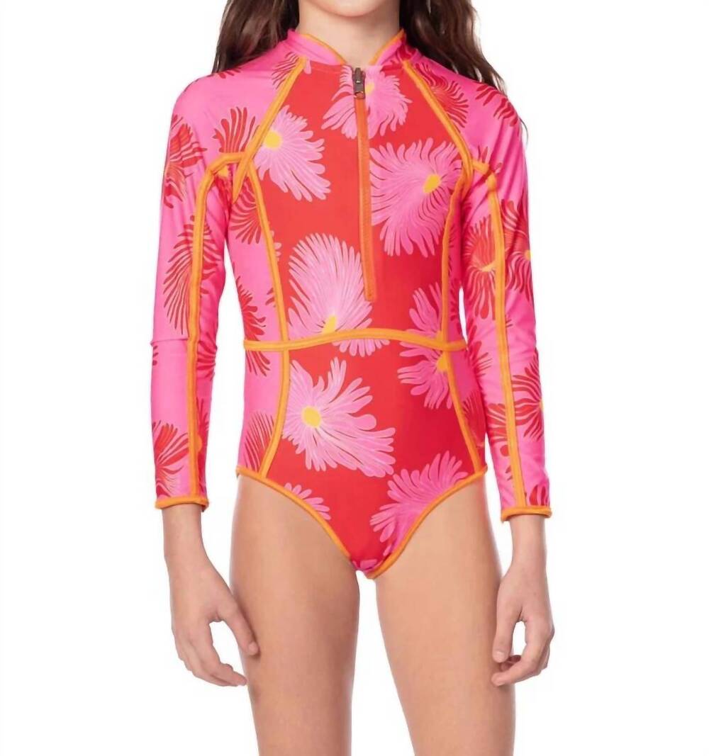 NEW MAAJI kid's moorea one piece in water blossom